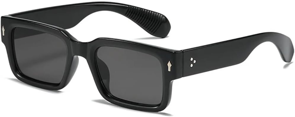 

Классические дизайнерские солнцезащитные очки класса люкс для женщин и мужчин, модные винтажные солнцезащитные очки с заклепками, трендовые солнцезащитные очки для женщин с защитой от УФ-излучения UV400 SZVVBKK, Black Black