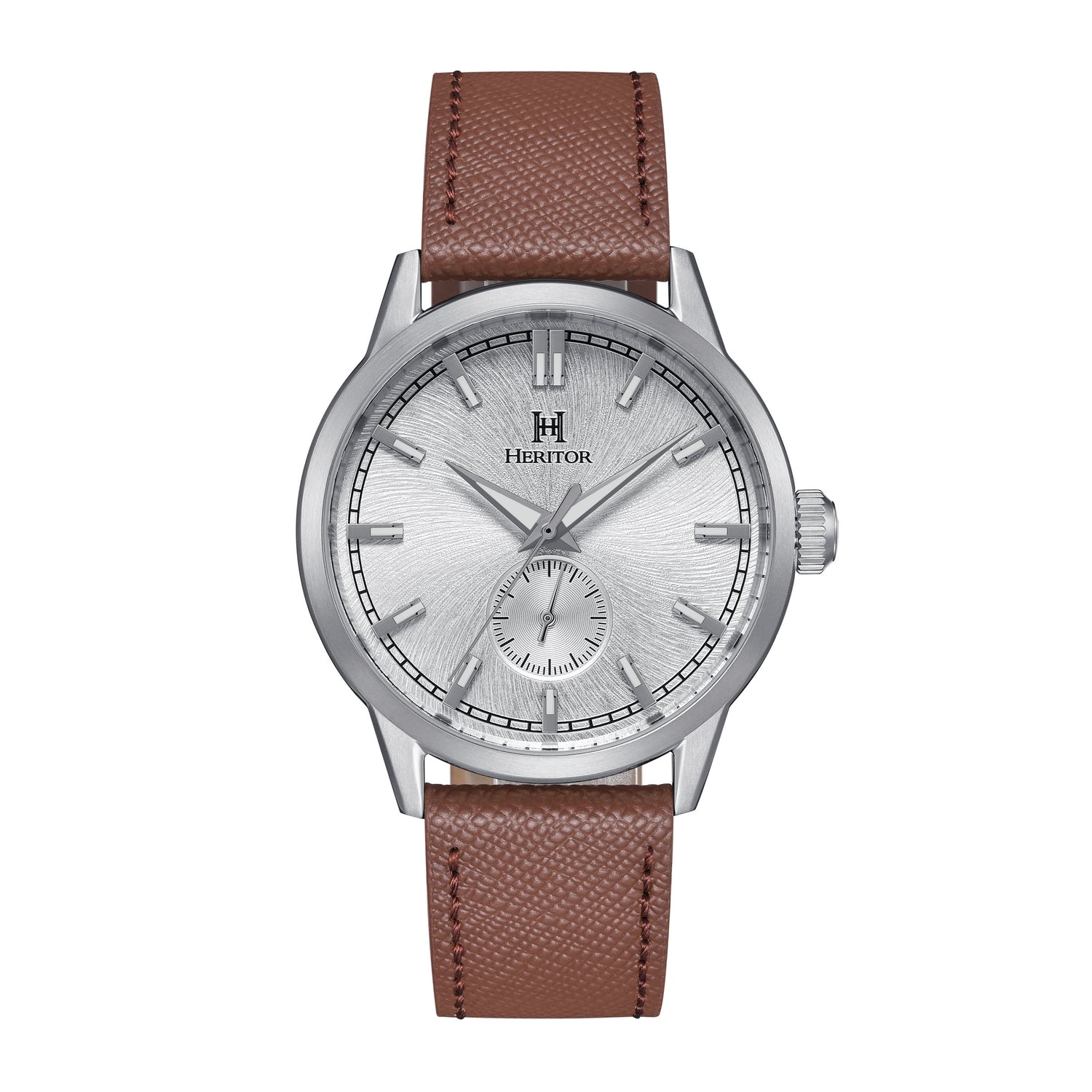 

Часы Argento с кожаным ремешком Heritor Automatic, белый