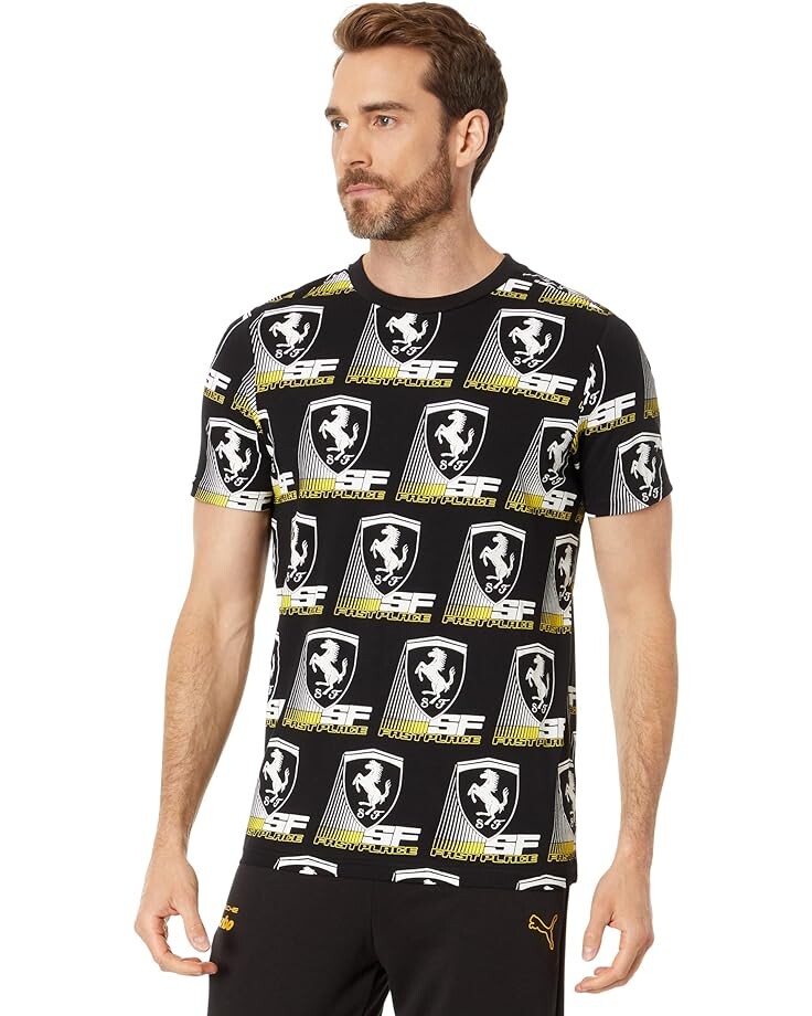 

Футболка PUMA Ferrari Race All Over Print, цвет Puma Black/All Over Print