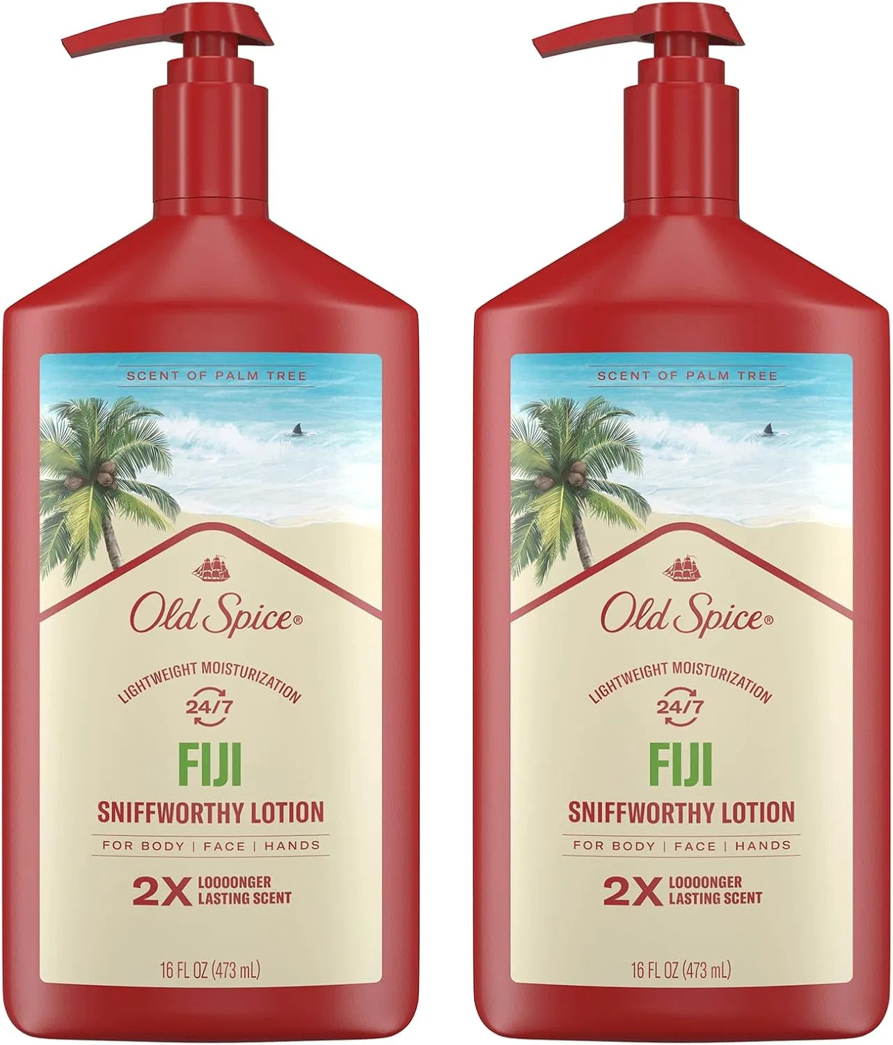 Лосьон для тела Old Spice Fiji, набор 2 шт., 473 мл