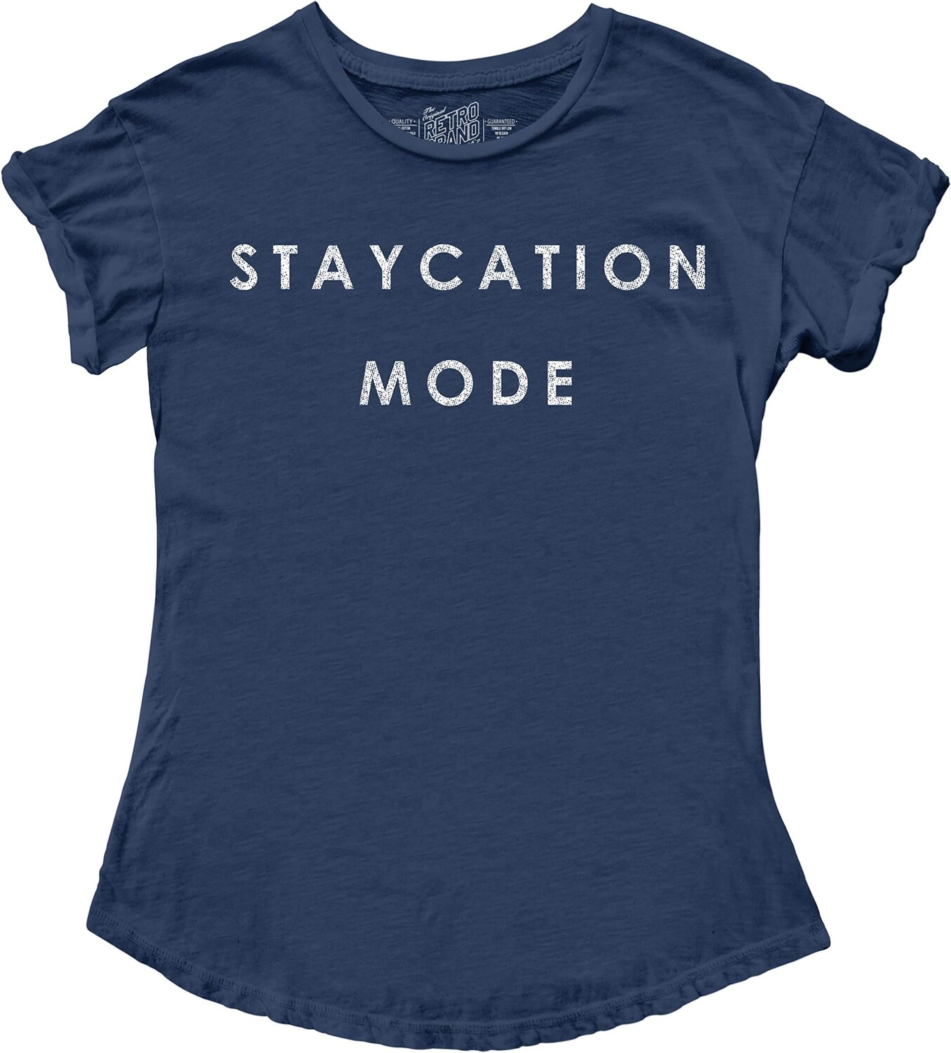 

Футболка The Original Retro Brand Kids Staycation Mode Tee with Rolled Sleeve, темно-синий