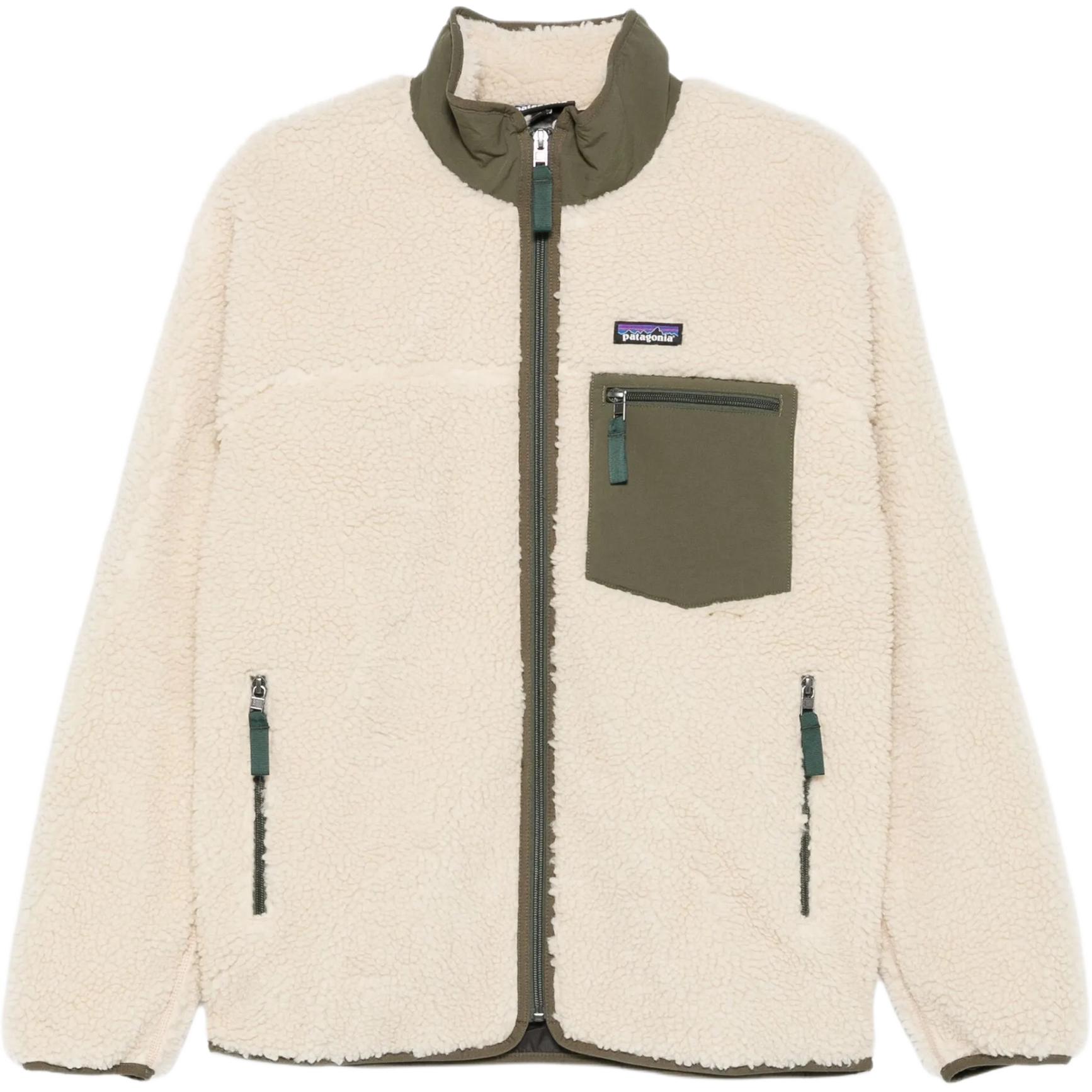 

Patagonia Ретро флисовая куртка на молнии, Dark Natural & Basin Green/DNBA