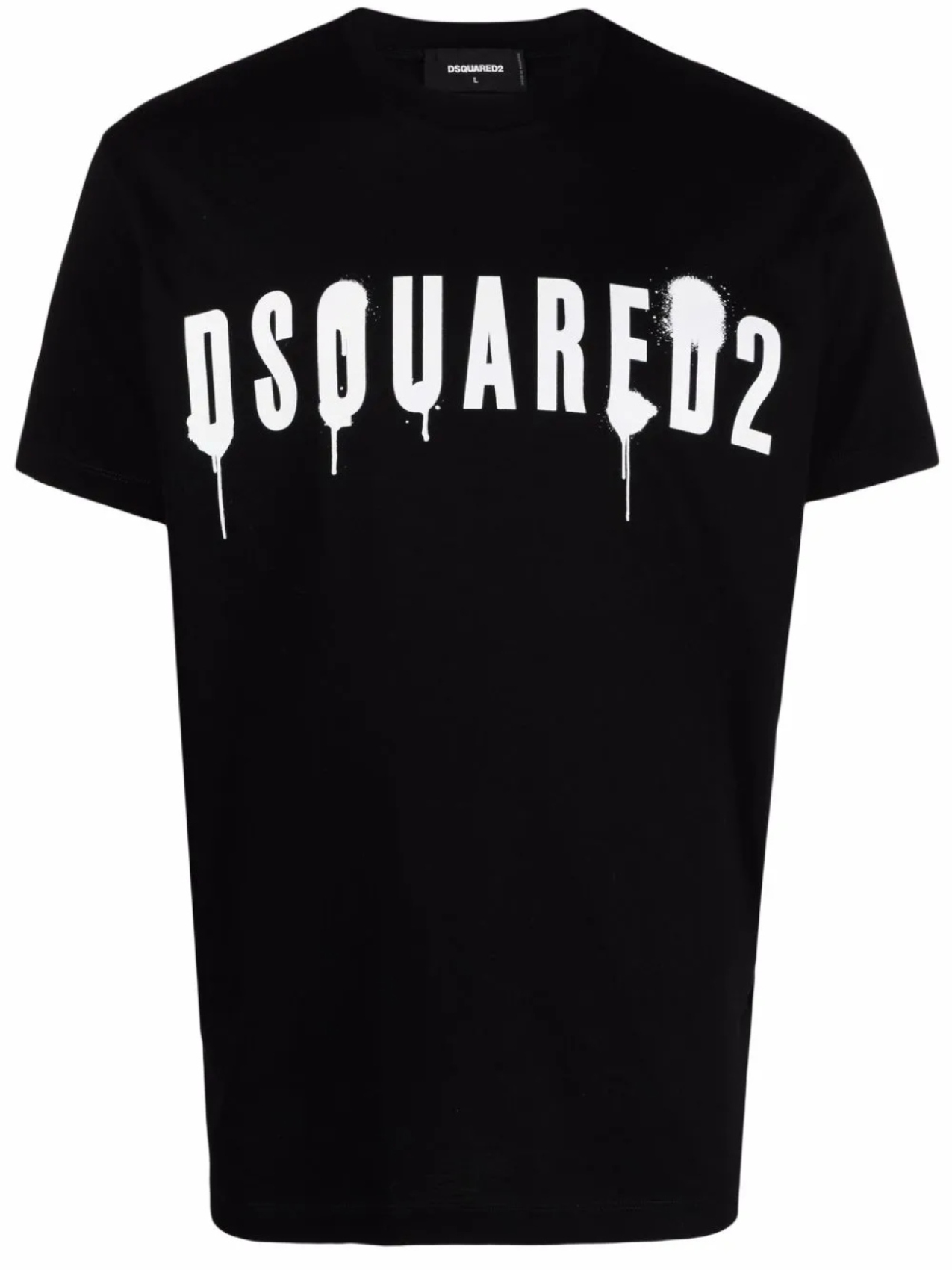 

DSQUARED2 футболка с принтом граффити, черный