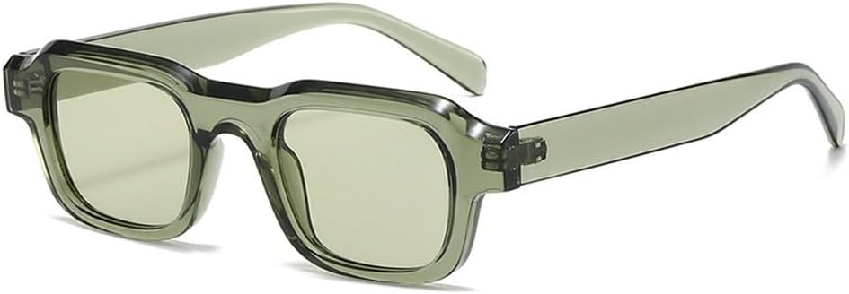 

Модные квадратные женские солнцезащитные очки в стиле ретро, ​​сине-зеленые оттенки, защита от ультрафиолета UV400; мужские трендовые солнцезащитные очки в стиле панк с градиентным переходом цвета SKFGNX, Green Green