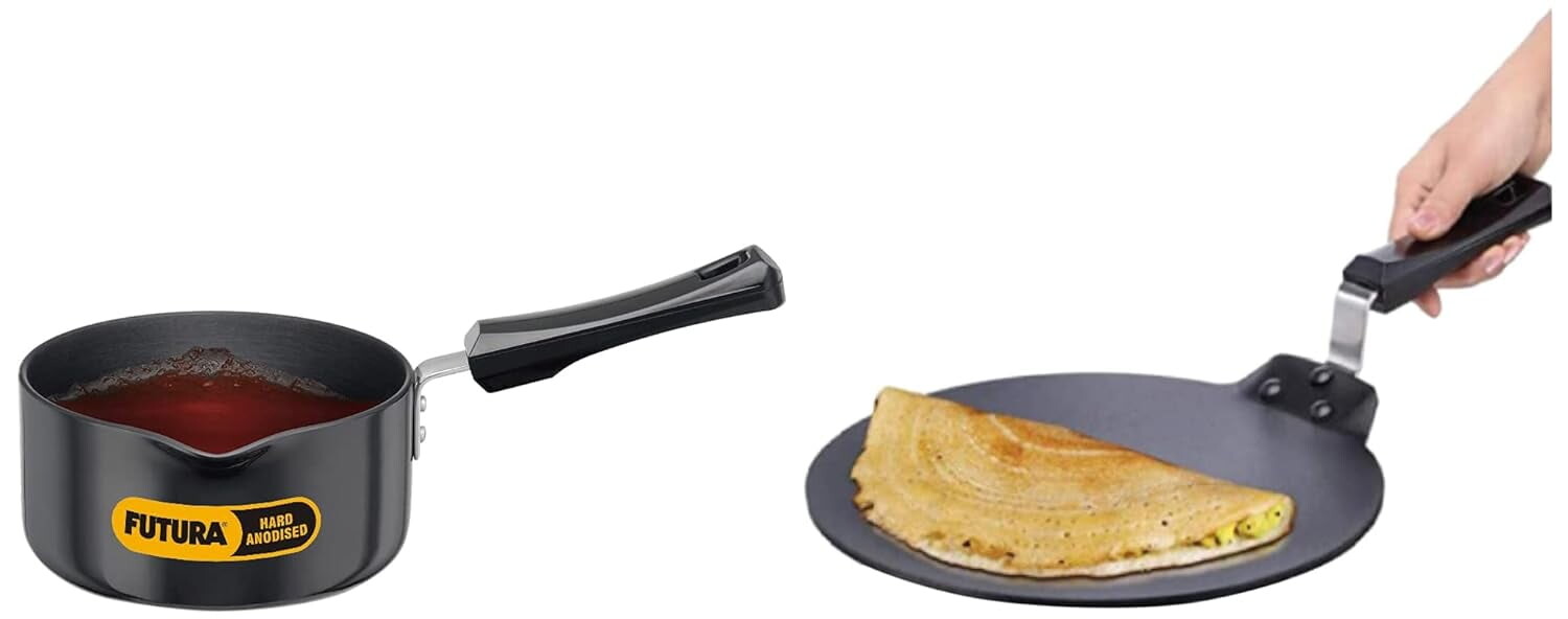 

Набор анодированной посуды Futura Dosa Tawa 2 предмета, черный