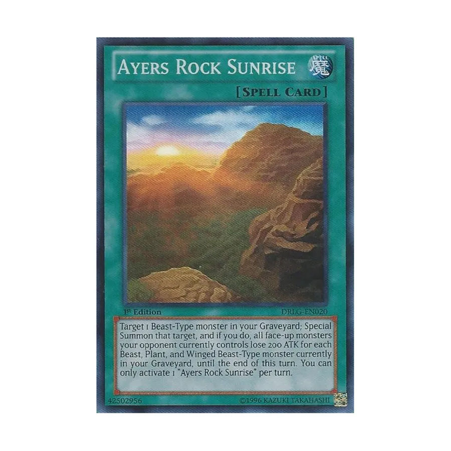 

CCG Айерс Рок Санрайз (Супер Редкий), Yu-Gi-Oh - Dragons of Legend - Singles