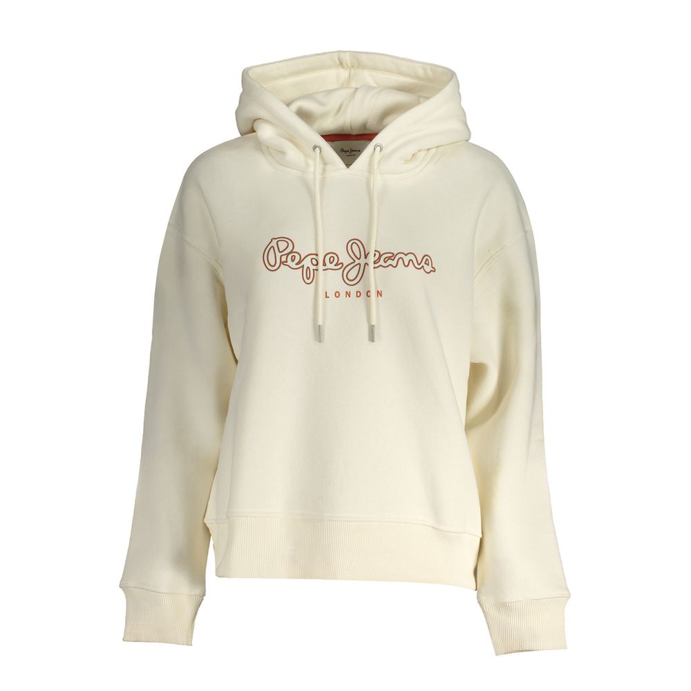 

Белый хлопковый свитер Pepe Jeans