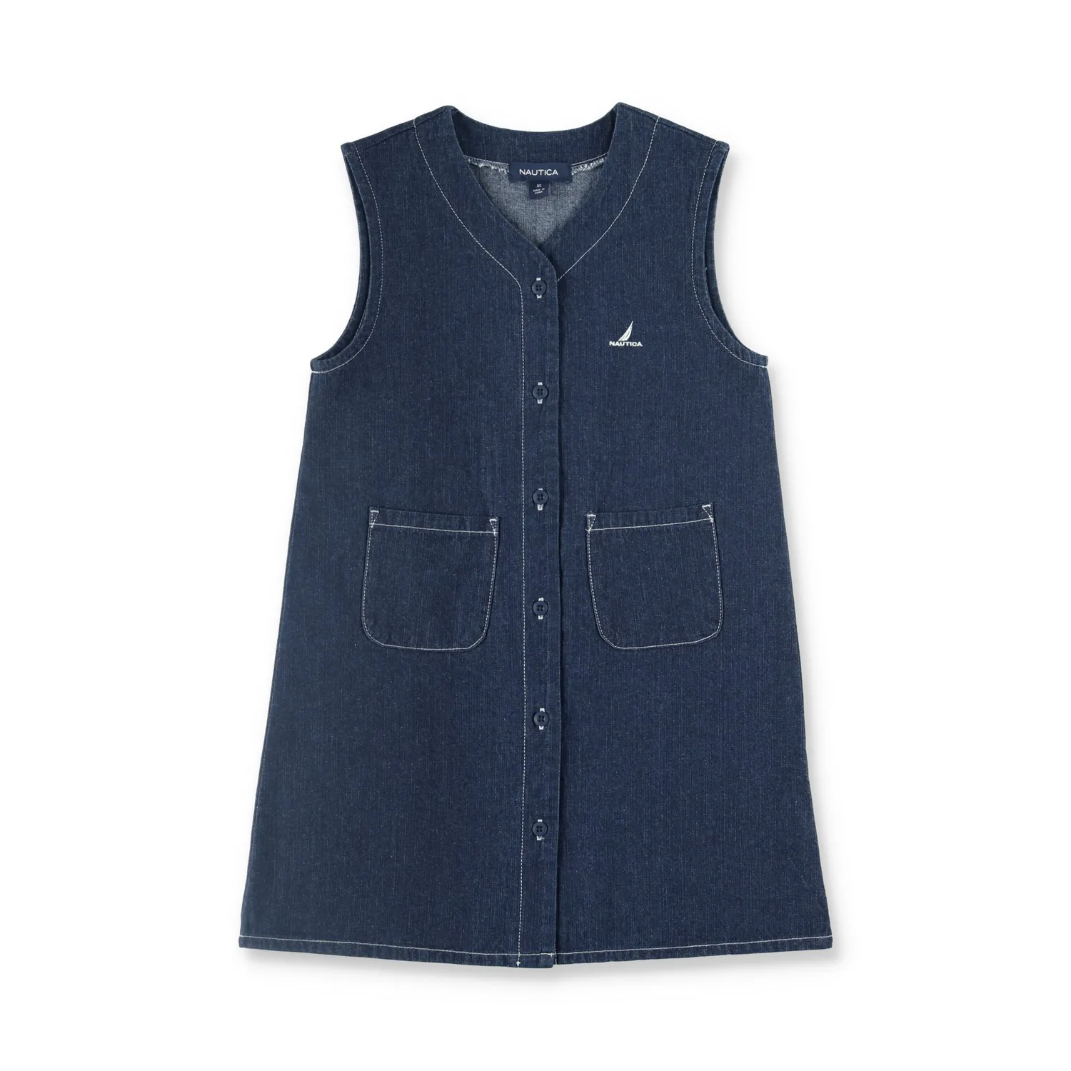 Джинсовая юбка-комбинезон, растягивающаяся на два слоя Nautica, Navy blue