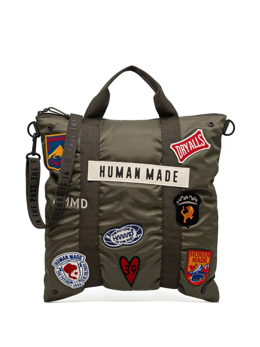 

Сумка-тоут с нашивкой Human Made, зеленый