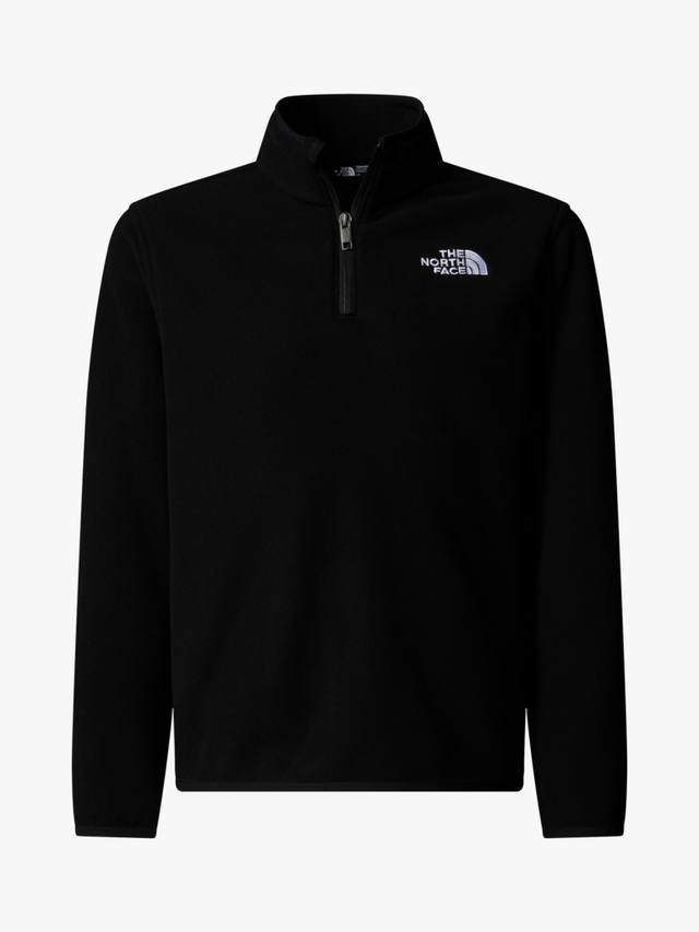 Детская флисовая кофта Glacier с молнией на четверть The North Face, Black — фото 3