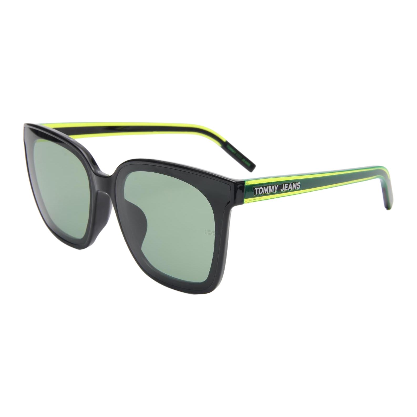 

Tommy Hilfiger Квадратные солнцезащитные очки унисекс черно-зеленые, Black/Green