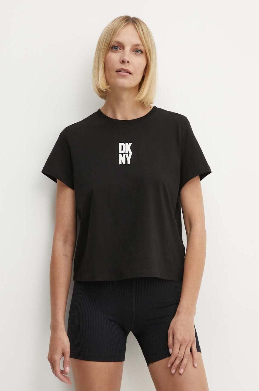 

Хлопковая футболка Dkny, черный