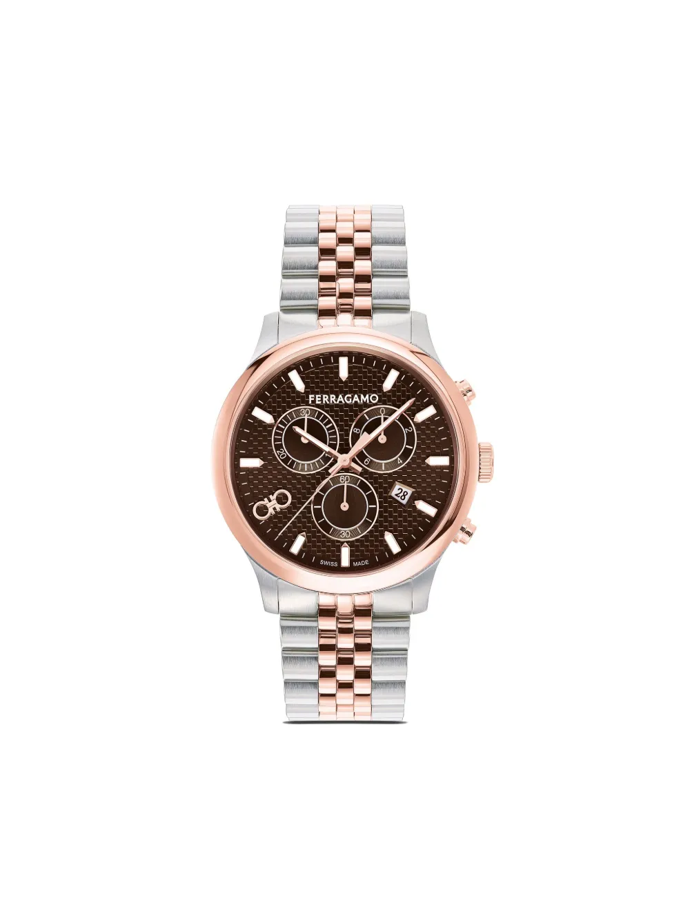 

Наручные часы Duo Chronograph Q 42 мм Ferragamo, коричневый