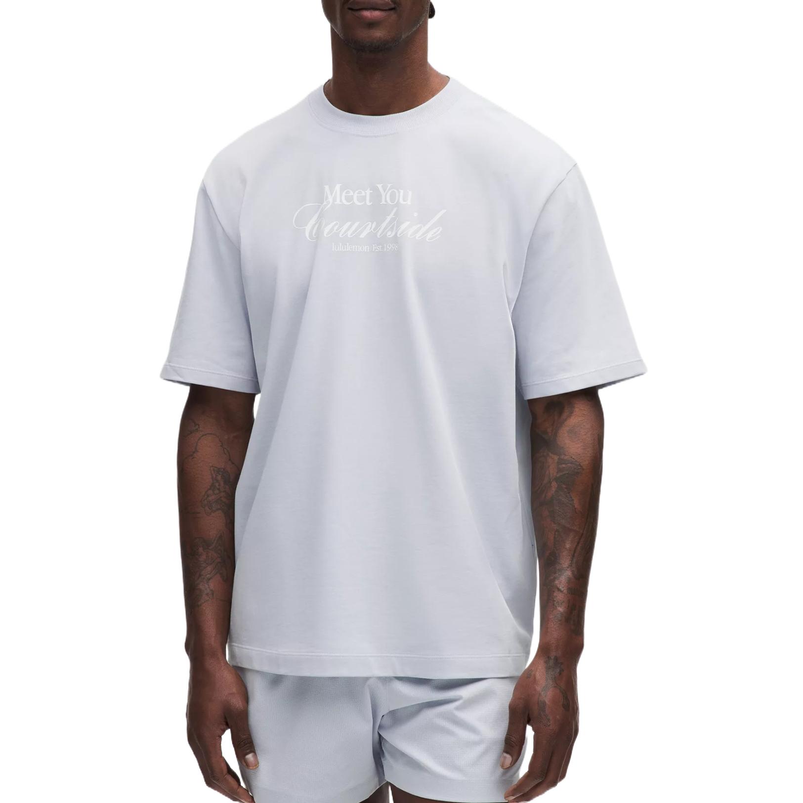 

Тяжелая футболка мужская Lululemon, синий