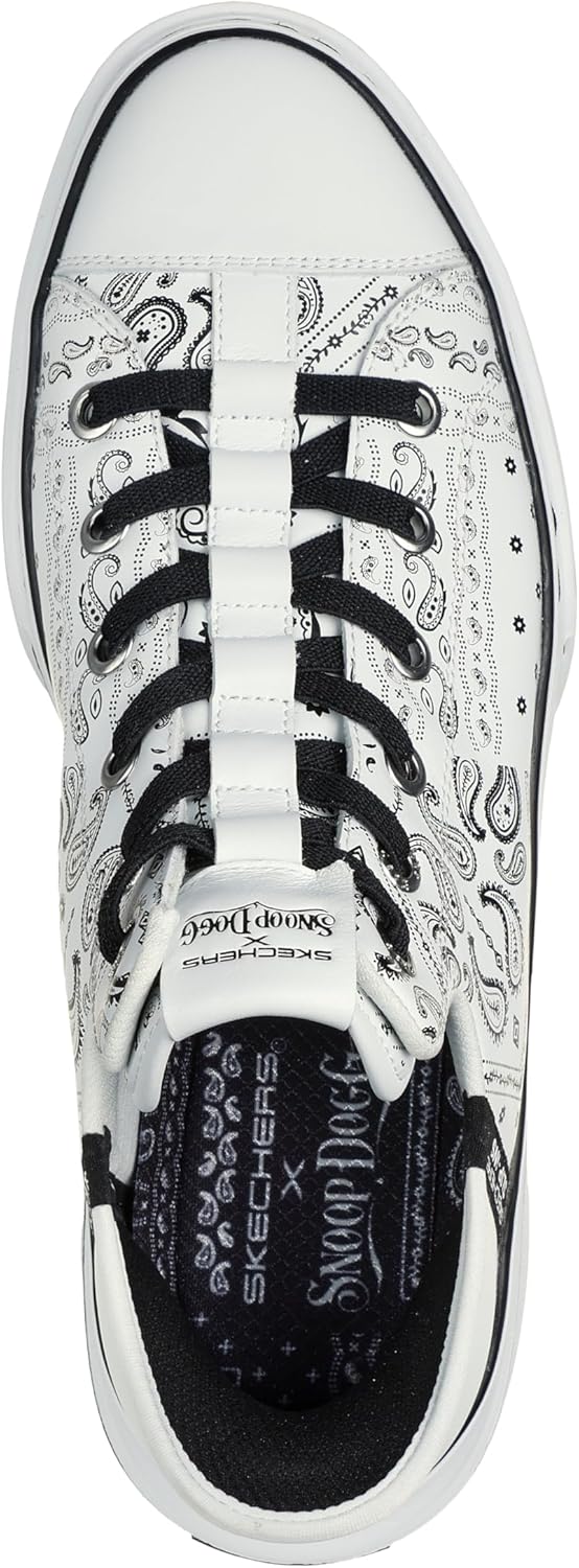 Мужские кроссовки Skechers Snoop Dogg: Snoop ONE-Double G Hands Free Slip-Ins, белый/черный — фото 3