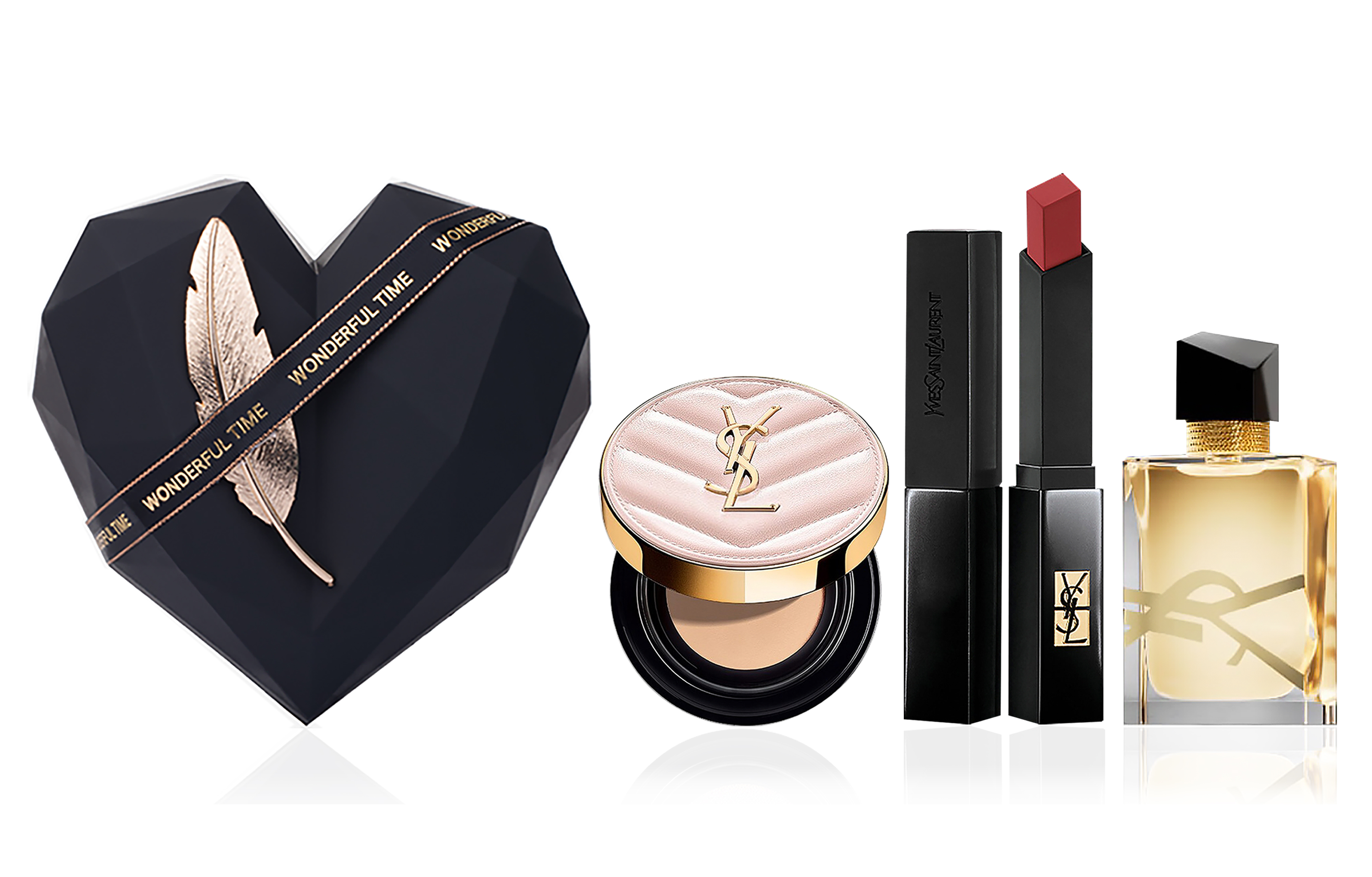 

Набор косметики для лица Luxury Pet Foundation Box с велюровым сатиновым матовым покрытием без эффекта переноса SAINT LAURENT