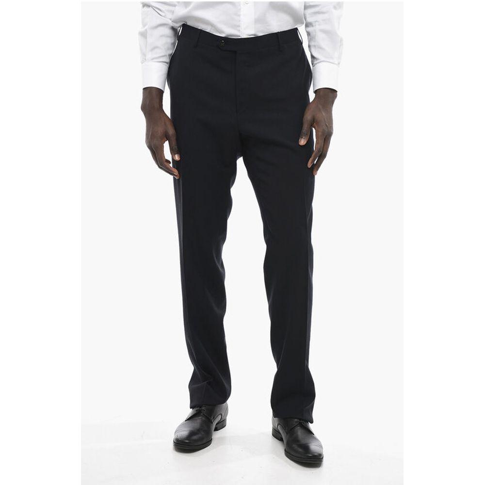 

Брюки ACADEMY из натуральной шерсти классического кроя Corneliani, Black