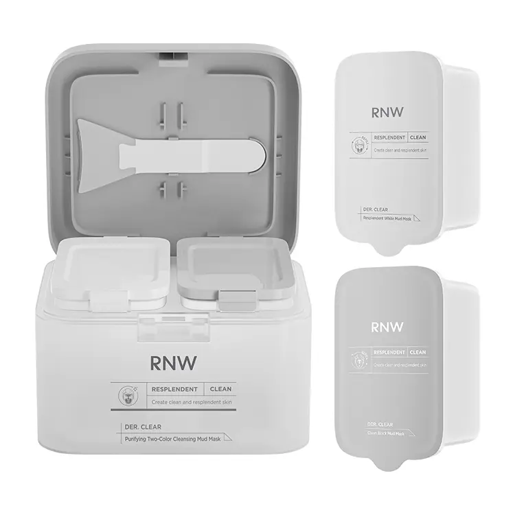 Маска для лица RNW — Двухцветная глиняная Two Tone Clay Mask для лица осветляющая, очищающая, против акне +, 60 г — фото 4