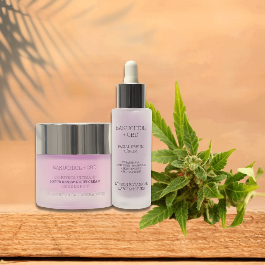 Ночной крем Бакучиол с био ретинолом + Сыворотка Бакучиол London Botanical Laboratories — фото 3