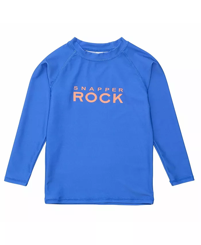 

Детская футболка с длинным рукавом Azure Blue Sustainable Snapper Rock, синий