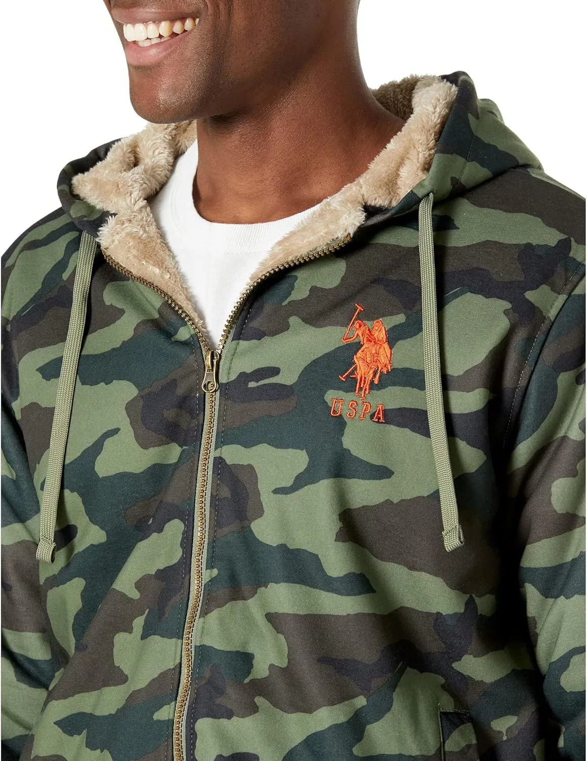 Толстовка с камуфляжным рисунком Sherpa от US POLO ASSN U.S. POLO ASSN. — фото 3