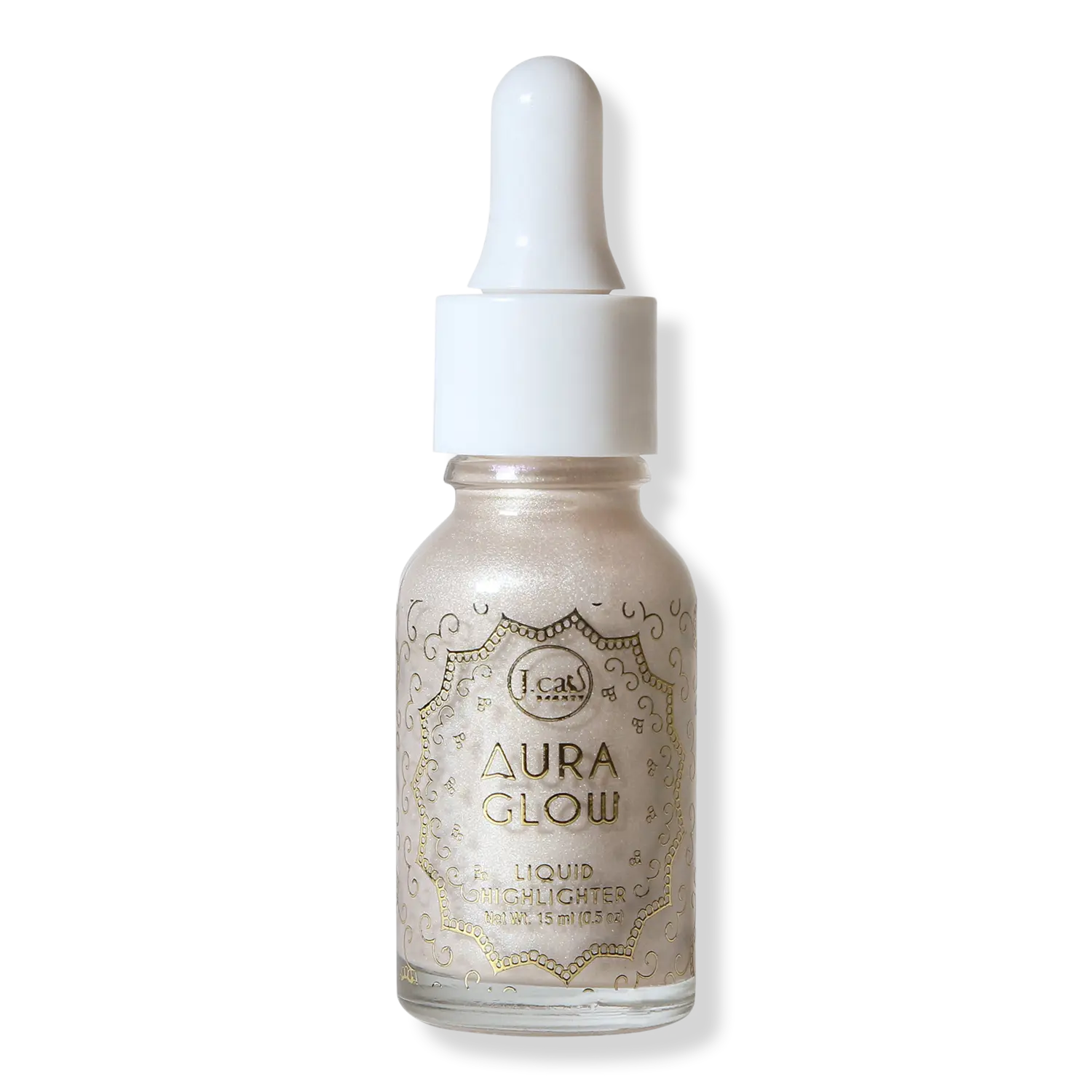 

Жидкий хайлайтер Aura Glow J.Cat Beauty, White Goddess (light white pearl glow)