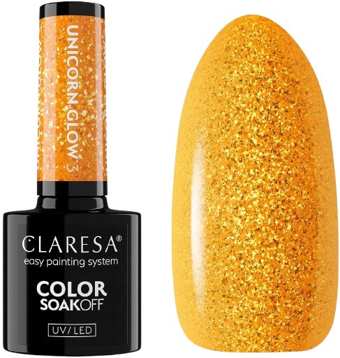 

Claresa, Гибридный лак для ногтей Unicorn Glow 3, 5 г