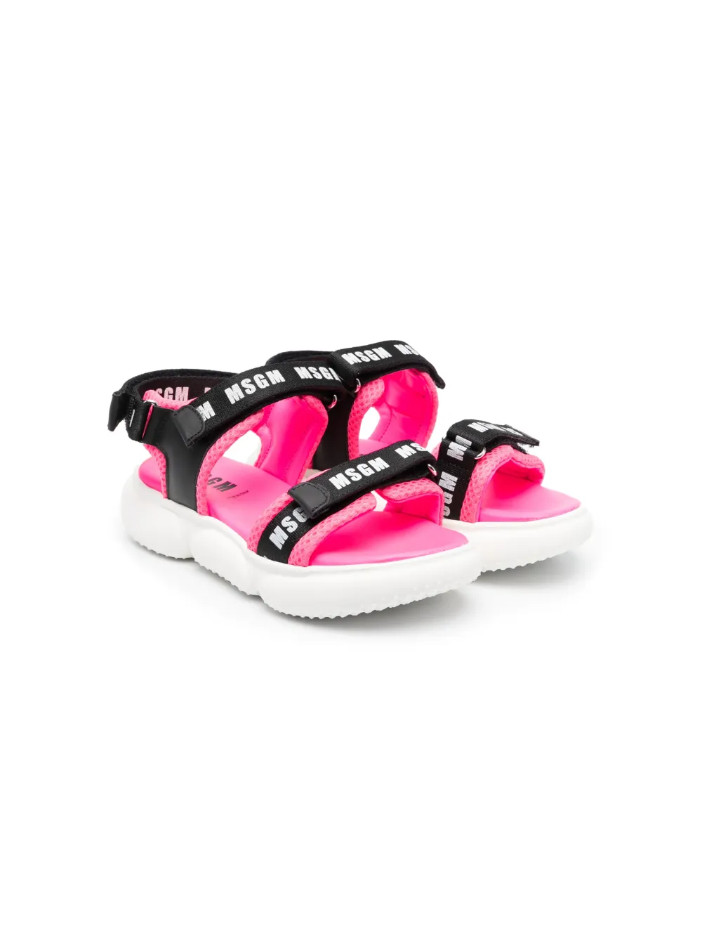 

Массивные сандалии с логотипом MSGM Kids, черный