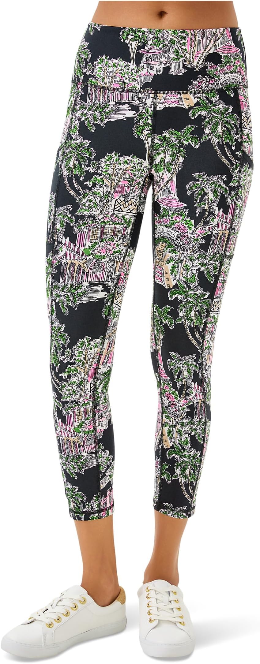 

Брюки Lilly Pulitzer Women's Weekender High-Rise Midi, Onyx Pb Anniversary Toile