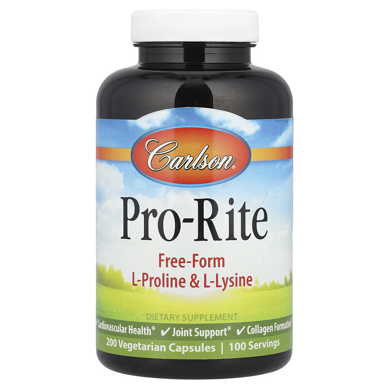 

Carlson, Pro-Rite, 200 вегетарианских капсул