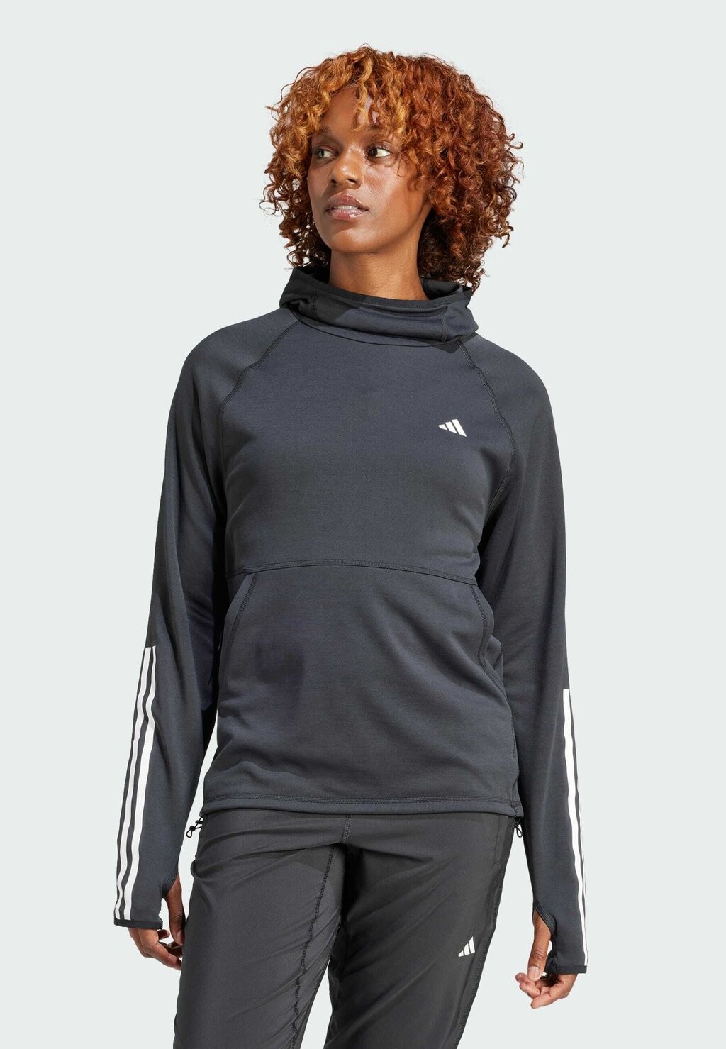 

Толстовка OWN THE RUN 3-STRIPES adidas Performance, цвет black
