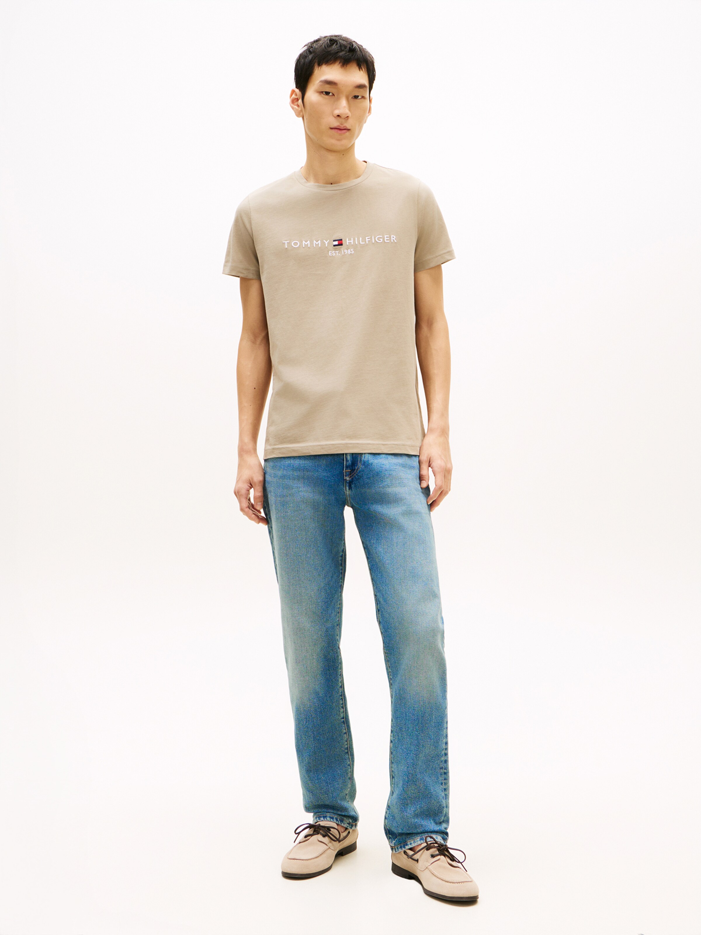TOMMY HILFIGER Футболка Regular fit в цвете Khaki — фото 4