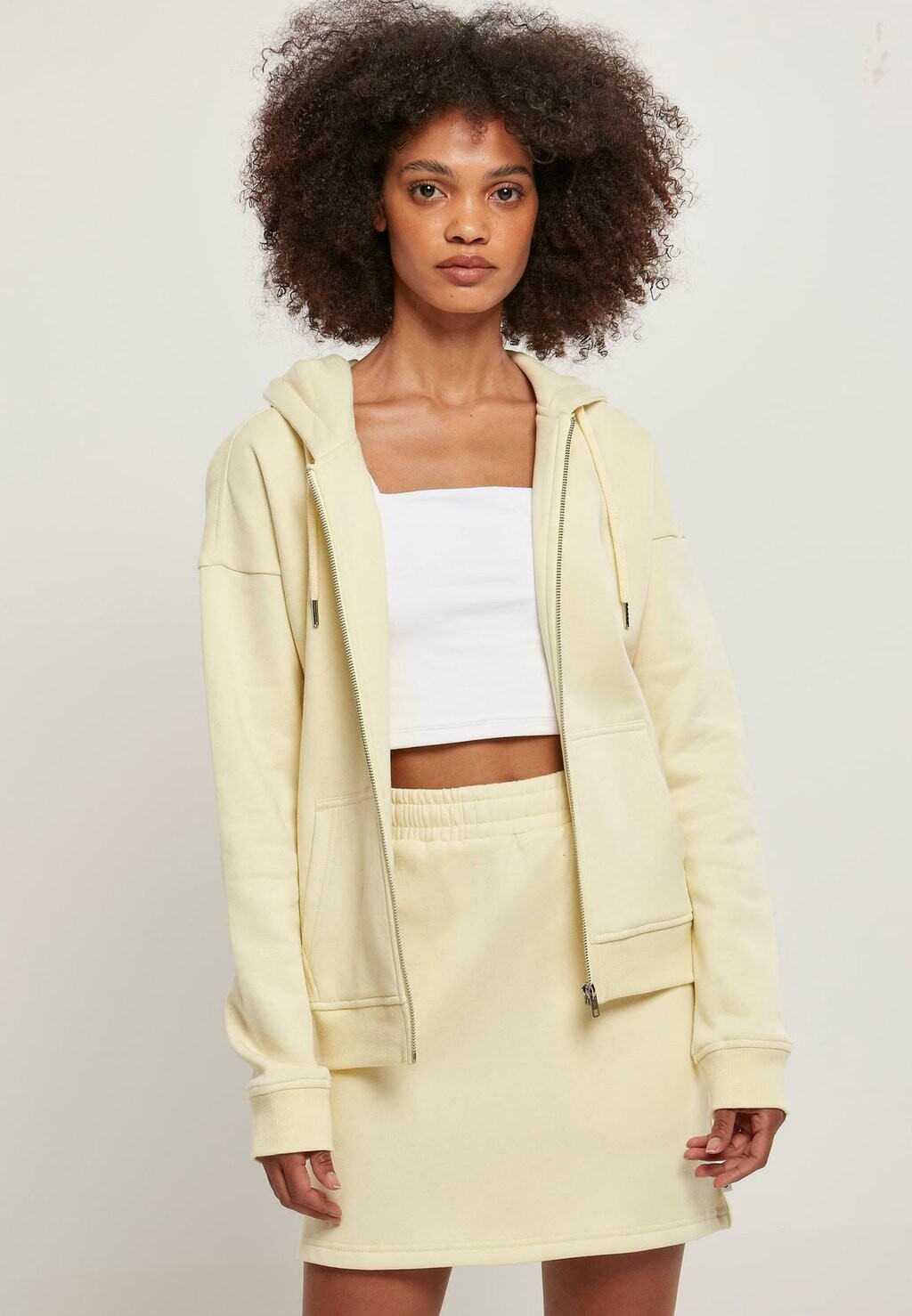 

Толстовка на молнии Urban Classics, желтый