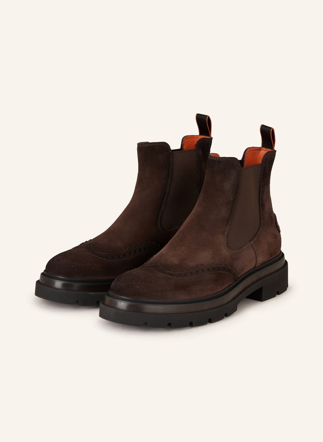 

Ботинки blockage челси Santoni, темно-коричневый