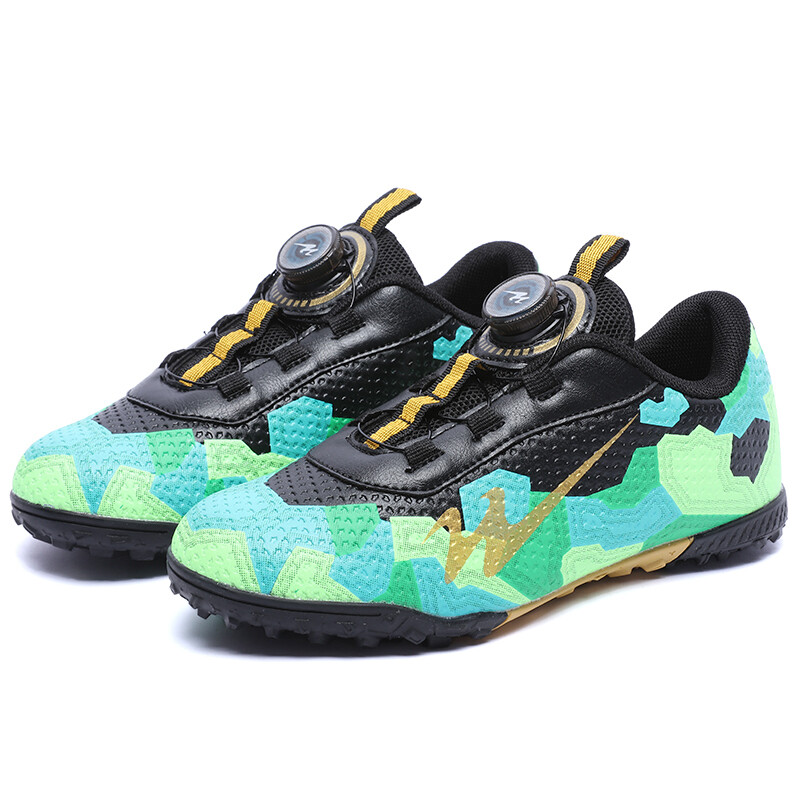 Детские футбольные бутсы Kids Low-top Black/Green Binary, черный/зеленый — фото 4