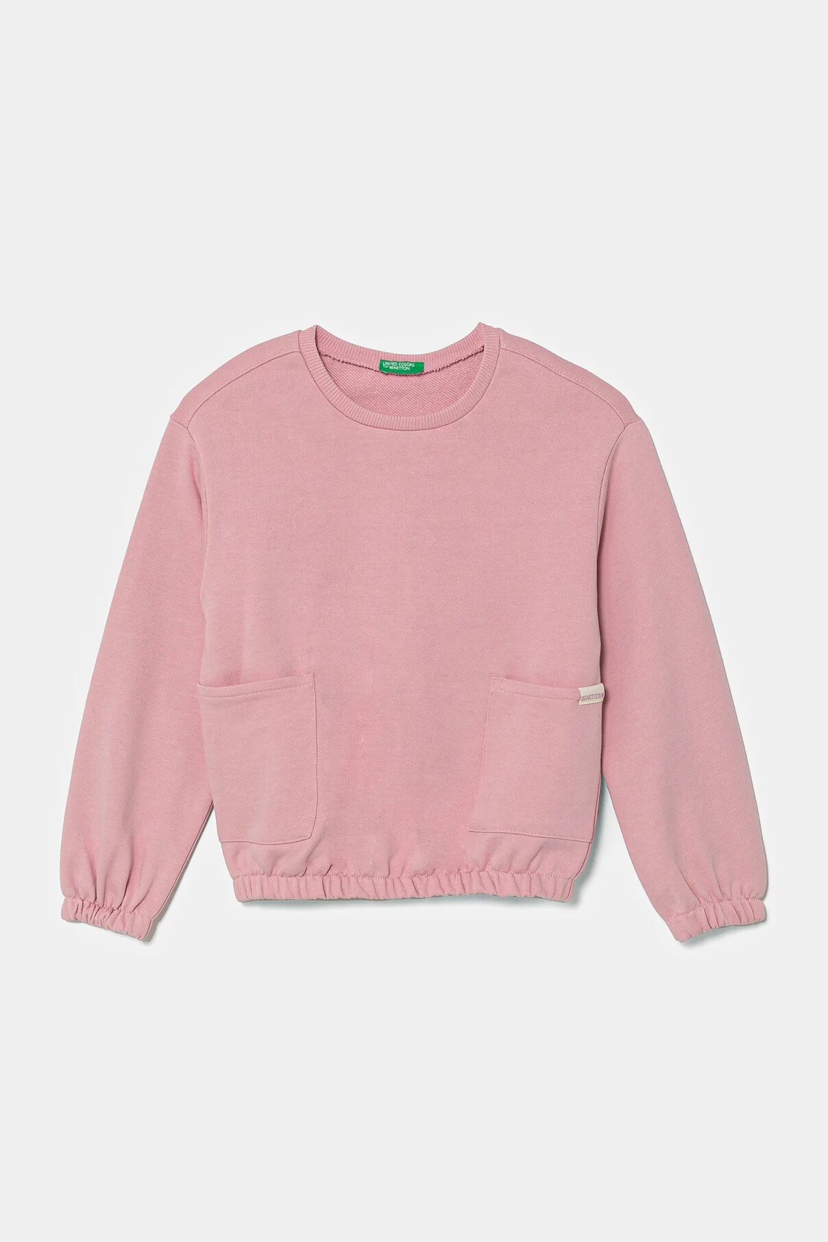 

Детская хлопковая толстовка United Colors Of Benetton, розовый