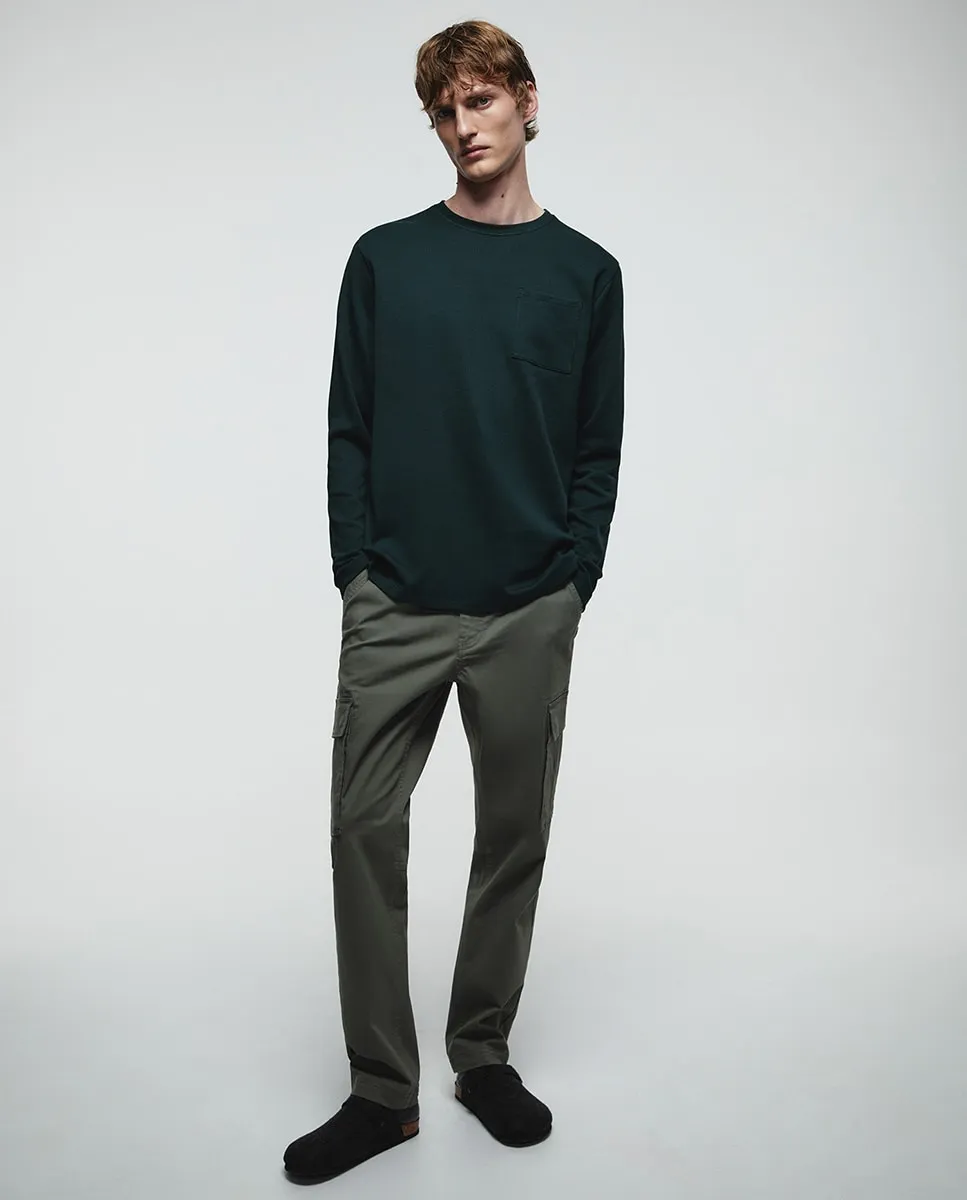 

Футболка с конструкцией Sfera, темно-зеленый