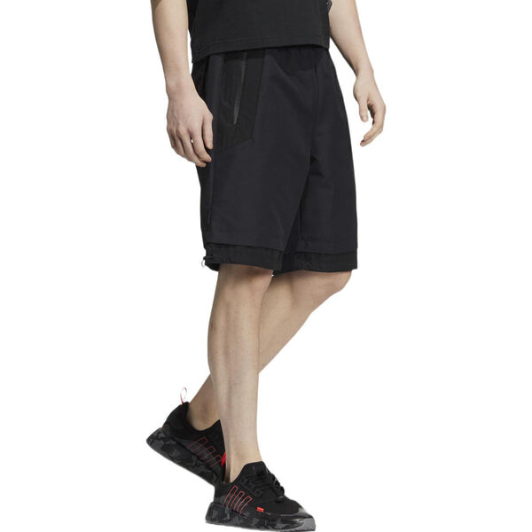Шорты men's solid color pocket lacing sports shorts black Adidas, мультиколор — фото 3