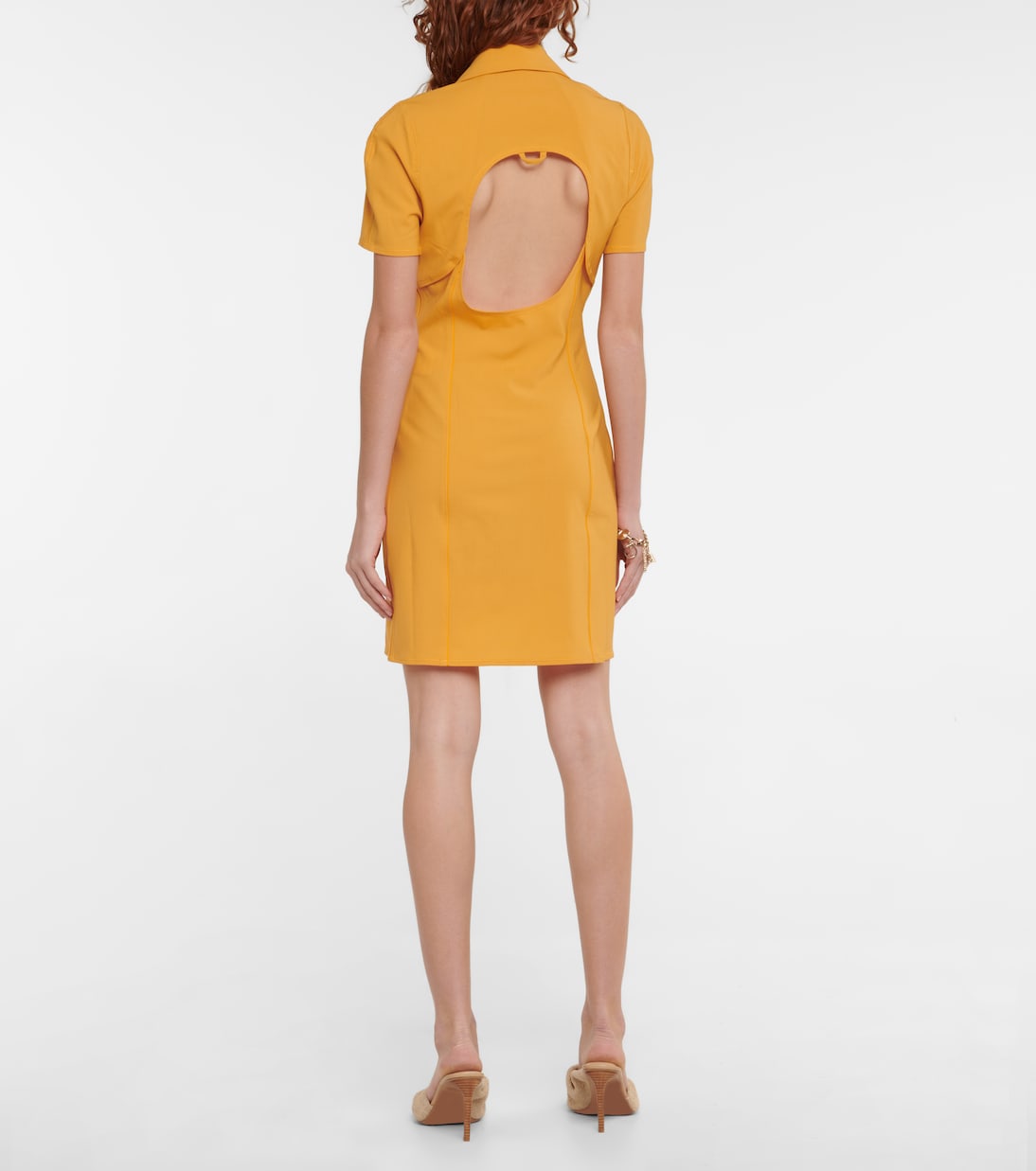 Мини-платье La Robe Tangelo из смесовой шерсти Jacquemus, оранжевый — фото 3