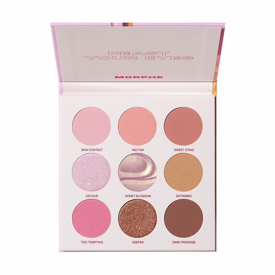 

Палитра теней для век 9 pan eyeshadow palette Morphe, цвет forbidden honey