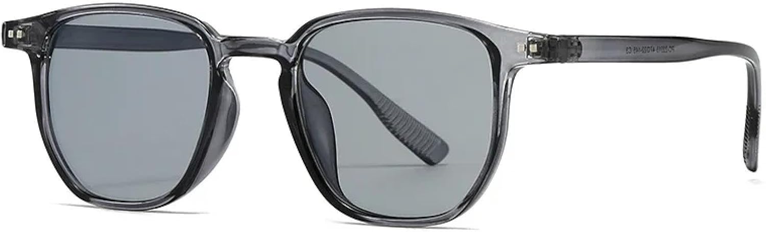 

Винтажные мужские солнцезащитные очки, модные, цвета шампанского, солнцезащитные очки UV400, женские солнцезащитные очки в стиле панк с заклепками TKKTLLT, C3 Gray Gray