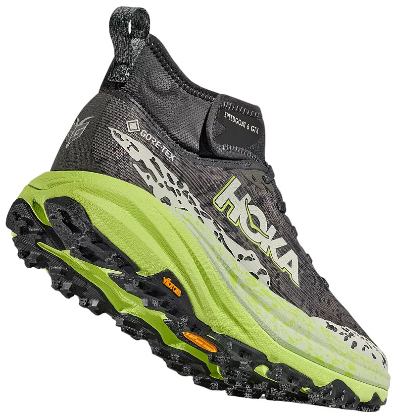 Мужские кроссовки HOKA Speedgoat 6 Mid GTX, зеленый — фото 4