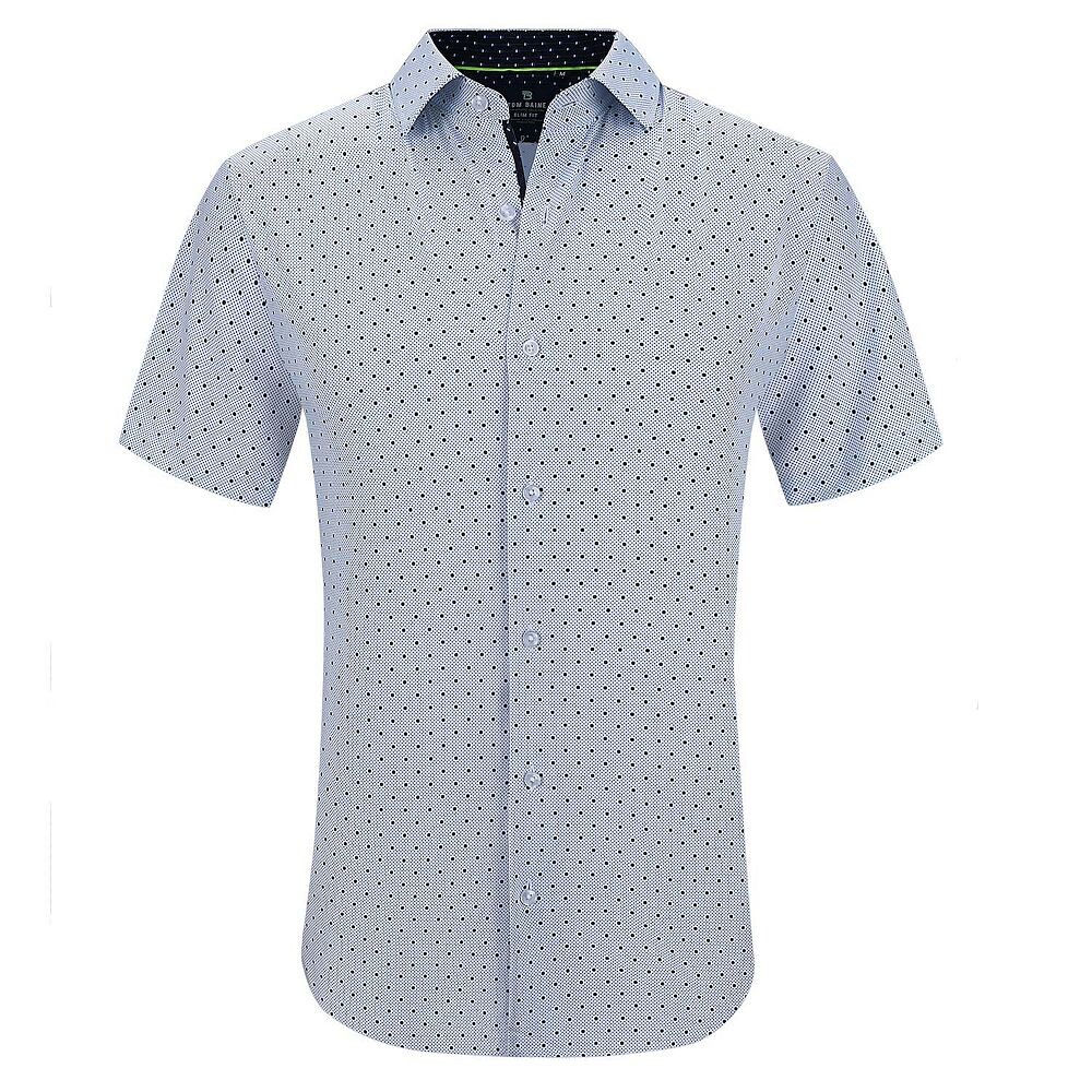 

Tom Baine Slim Fit с короткими рукавами, эластичная пуговица на пуговицах, белый