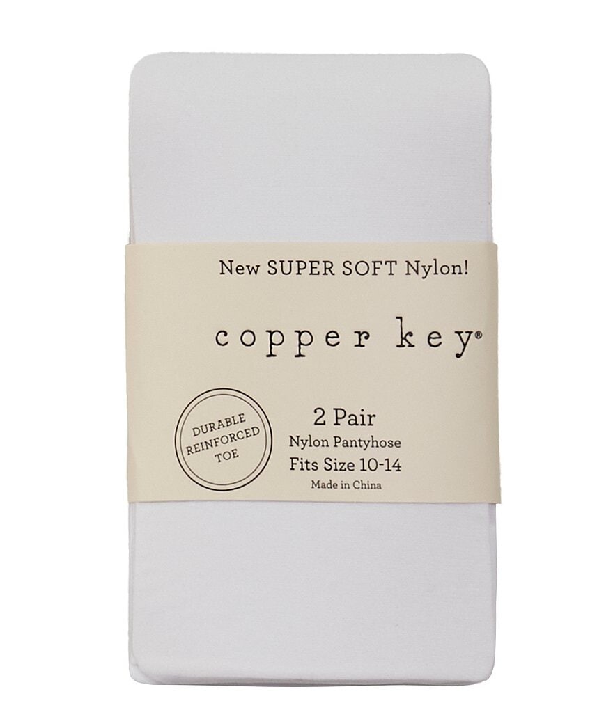 

Комплект из двух прозрачных колготок Copper Key для девочек 2–16 лет, белый