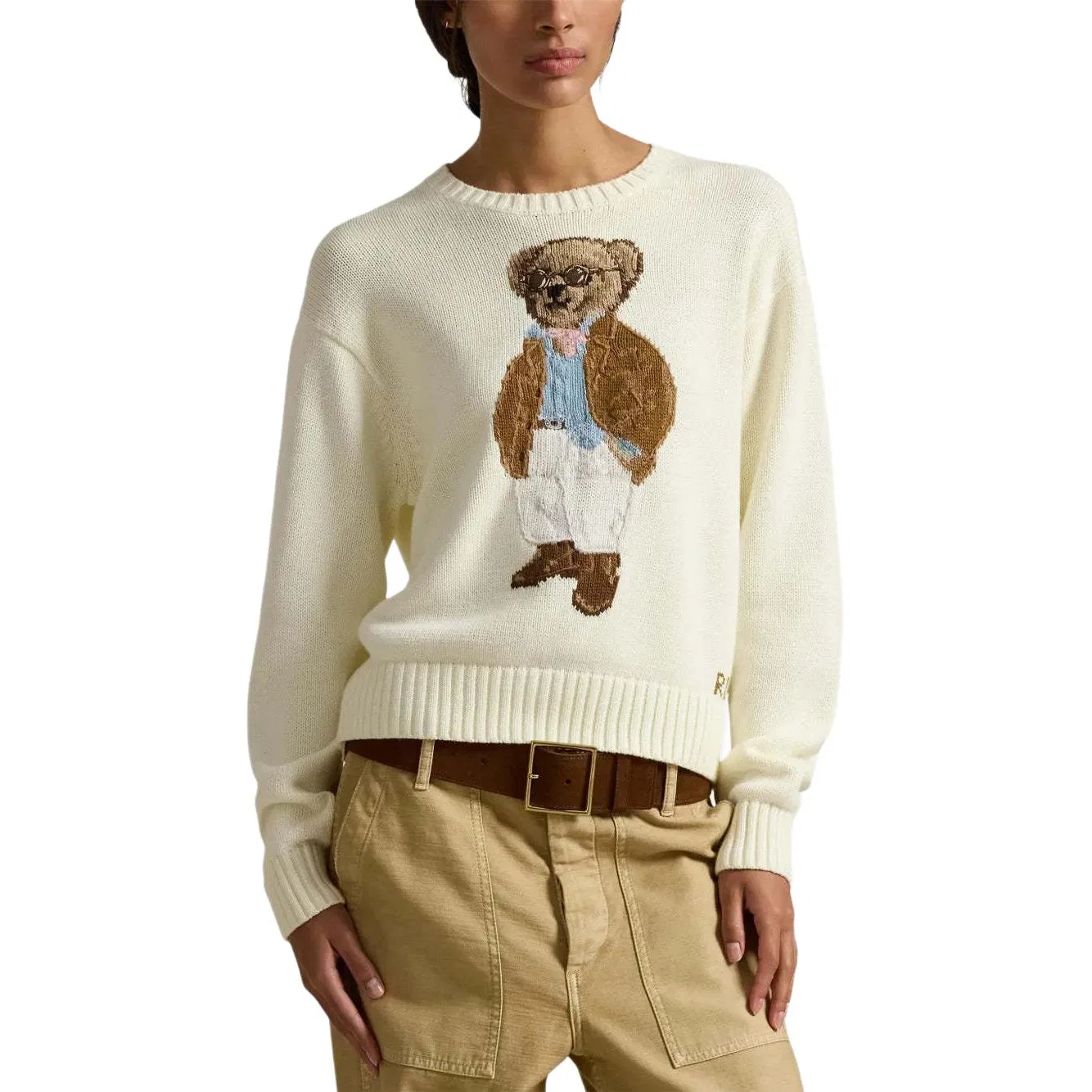 Джемпер Polo Bear с интарсией Polo Ralph Lauren, Baked Butter — фото 3