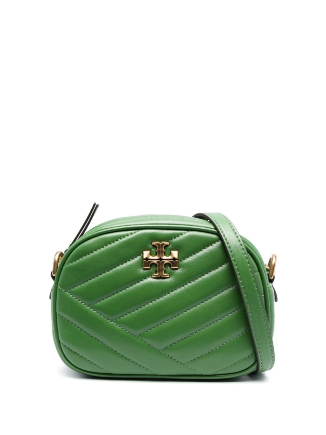 

Tory Burch маленькая сумка через плечо Kira с узором шеврон, зеленый
