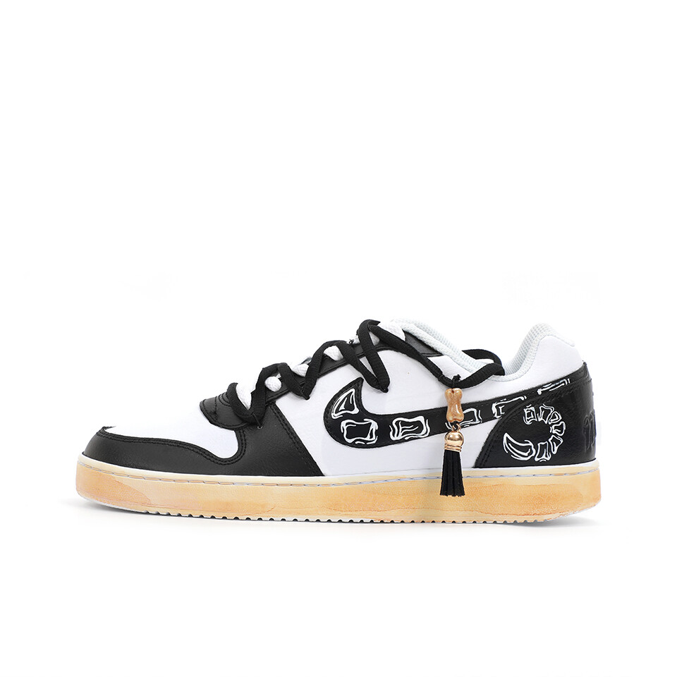 

Кроссовки Nike EBERNON Skateboarding Shoes Men Low-top White/black, черный