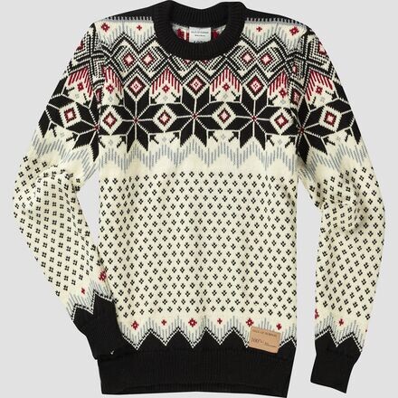 

Свитер Vegard – мужской Dale of Norway, цвет Black/Off White/Redrose