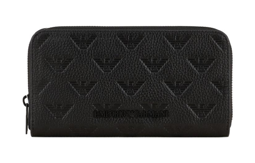 

Кошелек из кожи коровы мужской черный EMPORIO ARMANI