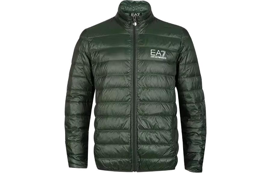 EMPORIO ARMANI Куртка с логотипом на утеплителе, Green — фото 3